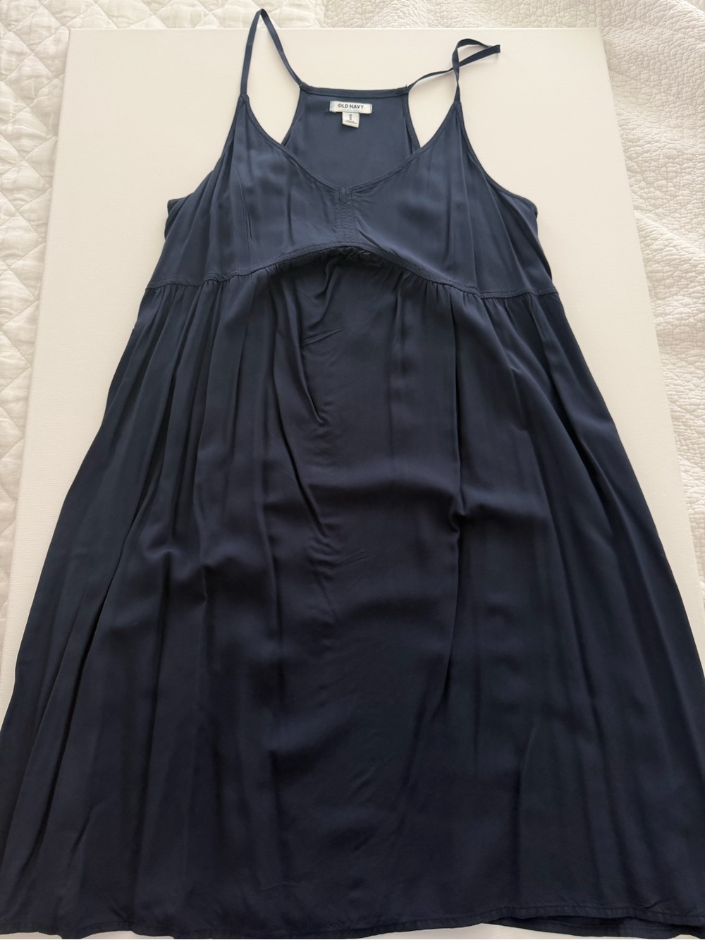 Old Navy Navy Blue Spaghetti Strap Slip Dress